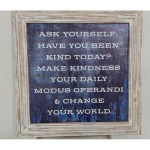 Sugarboo Designs "Ask Yourself" Art Print 24×24 inch  • Annie Lennox Quote •